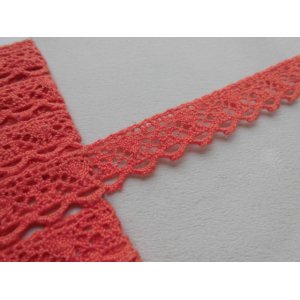 画像: 在庫処分！ お買い得な人気のレンガ色のトーション　5Ｍ