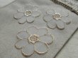 画像2: メッチャ！フェミニンなゴールド！可愛い花柄のオーガンジレース　6枚入り（プロパー商品）　　