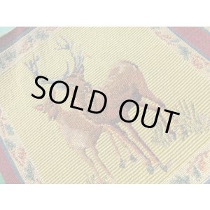 画像: 値下げしました！超！お買い得！　人気のゴブラン織り　ＤＥＥＲ（鹿）柄　大　（１パネ＝約34ｃＸ約34ｃ）Ｘ2枚入り