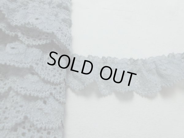 画像2: 肌に優しいグレーのストレッチフリル　10M