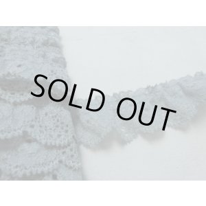 画像: 肌に優しいグレーのストレッチフリル　10M