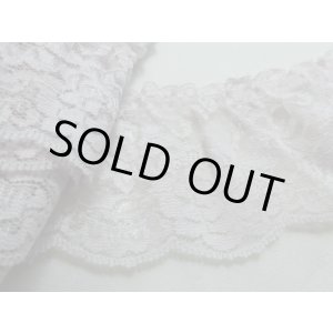 画像: 在庫処分!人気の薔薇柄のフリル モカピンク 3M