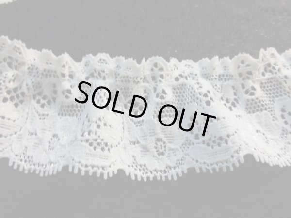 画像1: 幅約4.3c　可愛い人気のオフシロのフリル　1.2M