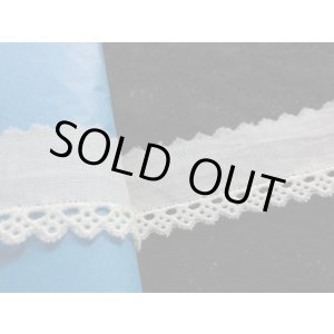 画像: メッチャ可愛い綿レース　生成り色　4M
