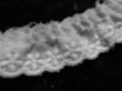 画像2: オリジナル・ダブルガーゼの花柄の綿フリルレース オフシロ　2.5M