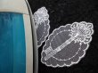 画像1: アイロン接着!　レース工房☆太陽のぴたっとレース　オフシロの人気のキー柄（鍵）モチーフ　2枚入り