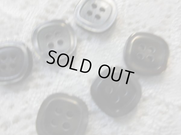 画像2: 約13ｍｍ　可愛いスクエアーボタン　6個入り