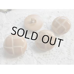 画像: 約21ｍｍ　メッチャお買い得！皮みたいなボタン　4個入り