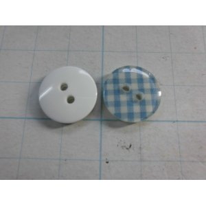 画像: 約15ｍｍ　在庫処分！高級ボタン　ボタンイヤリングに！？　人気のチェック柄　4個入り