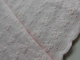 画像: 新柄！大幅値下げ！手作りのマスクに如何！メチャメッチャお買い得！可愛い綿のダブルガーゼレース　ピンク　1.5M