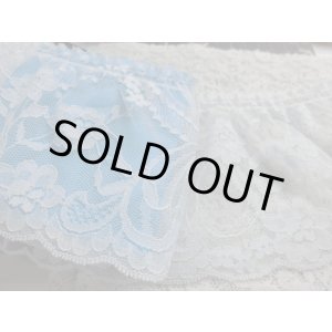 画像: 幅約9ｃ　ダークブルーのフリル　1M