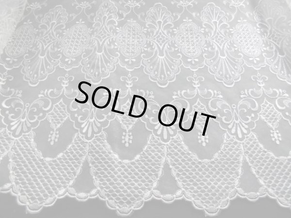 画像2: 流行の兆し、ロマンティックレース！！！　　オフシロの広幅高級オーガンジレース　2M