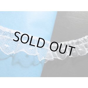 画像: 人気の淡いブルーのピコみたいなフリル　5M