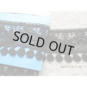 画像: 幅約6.4C　在庫処分！メッチャお買い得！お買い得なクロのケミカルレース　1M