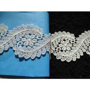 画像: 幅約5.3C　在庫処分！メッチャお買い得！エレガントなオフシロのケミカルレース　2M