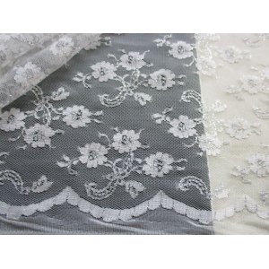画像: 数量限定！メッチャお買い得な高級シャーリングのラッセルレース　オフシロXシルバー　2M