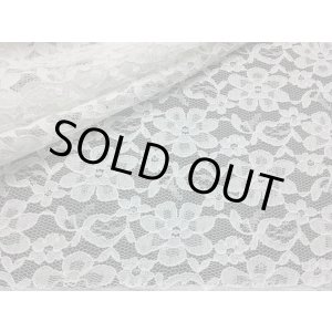 画像: 幅約110ｃ　メッチャお買い得な花柄の高級ラッセルレース　オフシロ　2M