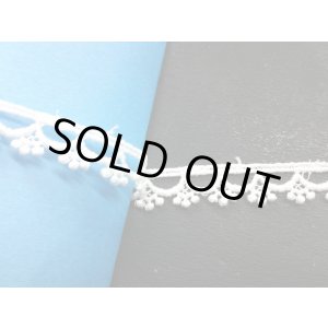 画像: 幅約1C　在庫処分！メッチャお買い得！ピコみたいなオフシロのケミカルレース　4M
