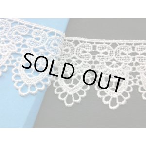画像: 幅約4.8C　在庫処分！メッチャお買い得！エレガントなオフシロのケミカルレース　2.5M