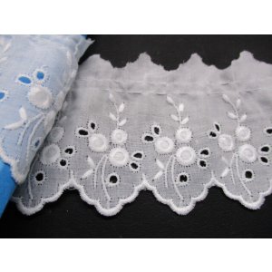 画像: 幅約6ｃ　可愛い綿フリル　シロ　2M