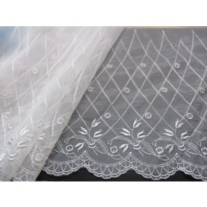 画像: 流行の兆し、ロマンティックレース！！！　　オフシロの中幅高級オーガンジレース　1.5M