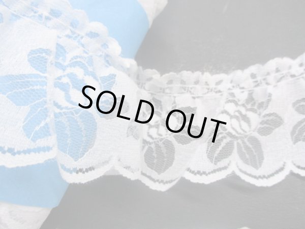 画像1: メッチャお買い得な数量限定！特価品！！！シロの人気のラッセルフリル原反売り●