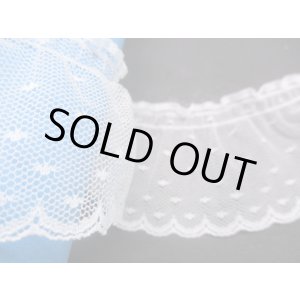 画像: メッチャお買い得な数量限定!特価品!!!シロのドット柄の人気のラッセルフリル原反売り●