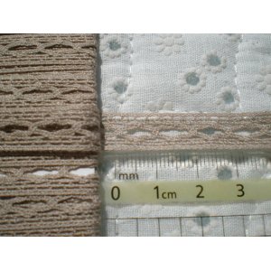 画像: 幅約1ｃ　人気のベージュみたいなモカチャのトーションレース　5M