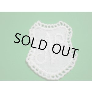 画像: Ｎ　綿のプチイニシャルモチーフ　３枚入り