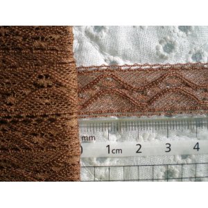 画像: 幅約1.8ｃ　人気のチョコレートブラウンのトーションレース　5M