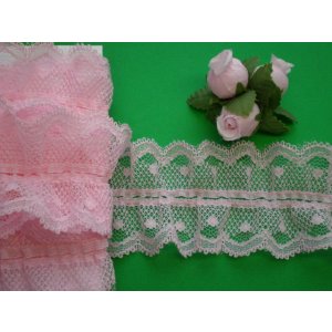 画像: 幅約4.6c 人気のピンクの両山・フリル 2.5M ●