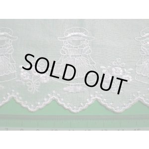 画像: 幅約9c メルヘンチックなシロの綿レース 2.5M