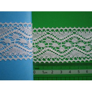 画像: 幅4ｃ　光沢感のあるオフシロの人気のトーションレース　5M