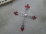 画像: オールスワロスキー　人気のホットフィックス　十字架柄