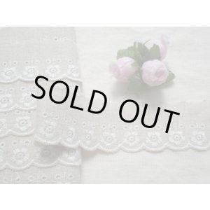 画像: 幅3ｃ　レース工房のオリジナル柄・綿麻レース 3M