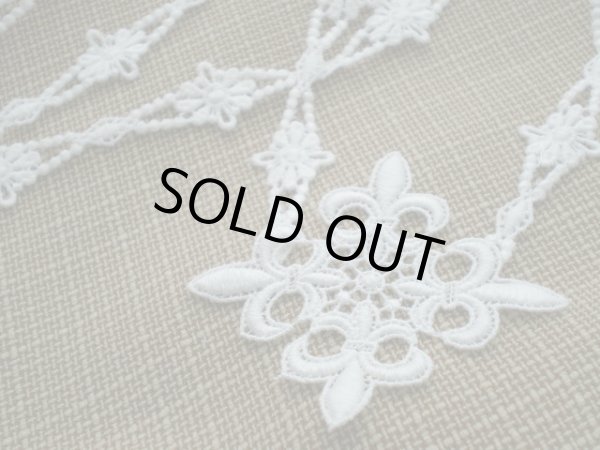 画像1: オフシロの立体的なケミカルモチーフレース　３枚入り