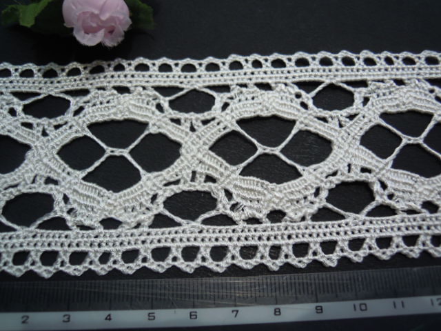 画像: 幅約6.5ｃ　人気のオフシロのトーションレース　2M