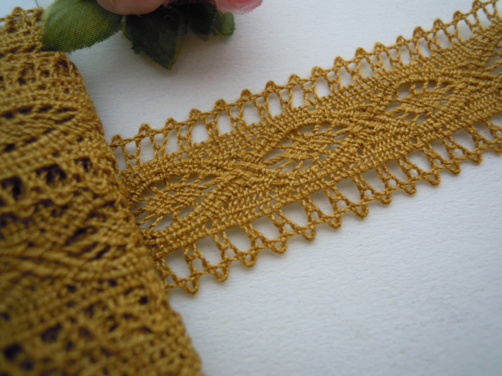 画像1: 幅2.4ｃ 人気のカラシ色　4M