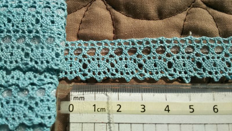 画像: アイロン接着　レース工房☆太陽のぴたっとレース　ダークブルーの綿トーション　3Ｍ