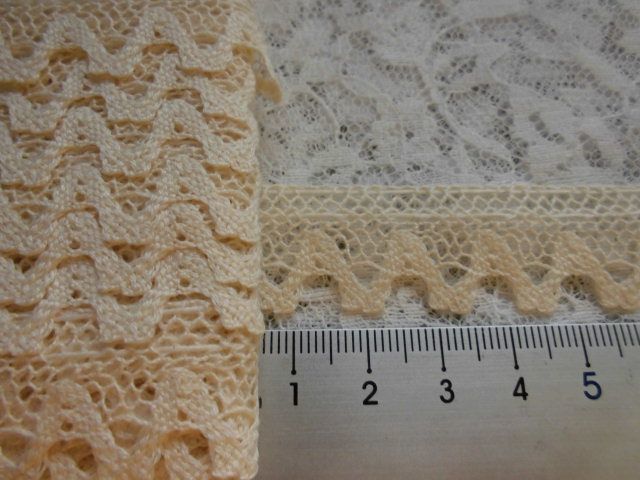 画像: 幅約1.7ｃ 人気の生成のトーション　5Ｍ