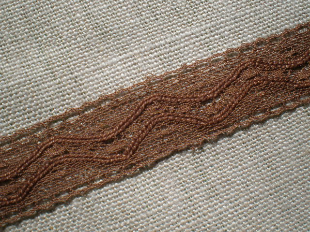 画像1: 幅1.7ｃ　人気のチョコレートブラウンのトーションレース　5M