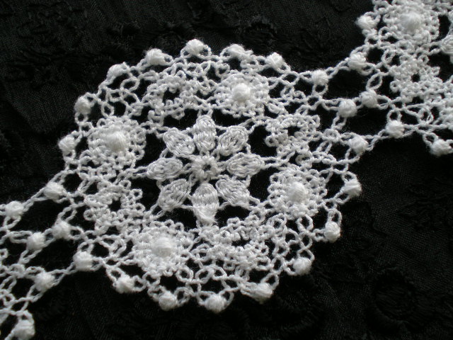 画像3: 人気のサークル柄　綿のコットンケミカルのアクセサリーレース　３０センチ