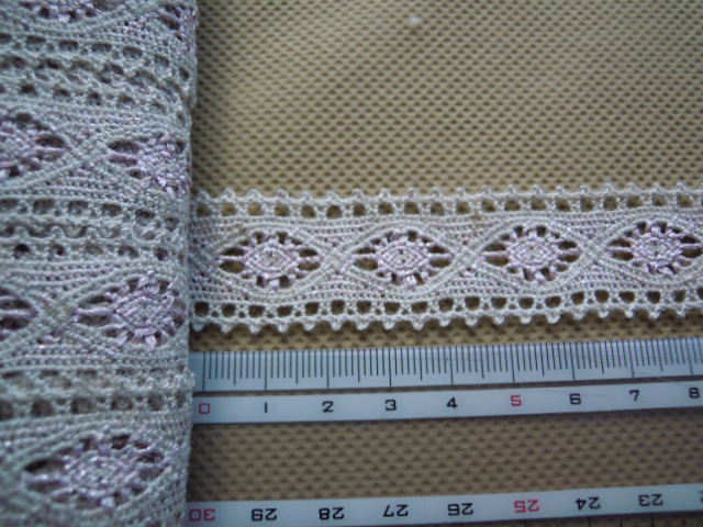 画像: 麻混メタリックトーション　ピンク　幅2.4ｃ一番人気の両山レース　1.5M