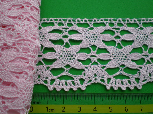 画像: 幅5.2ｃ　ピンクの綿トーション・1.5M